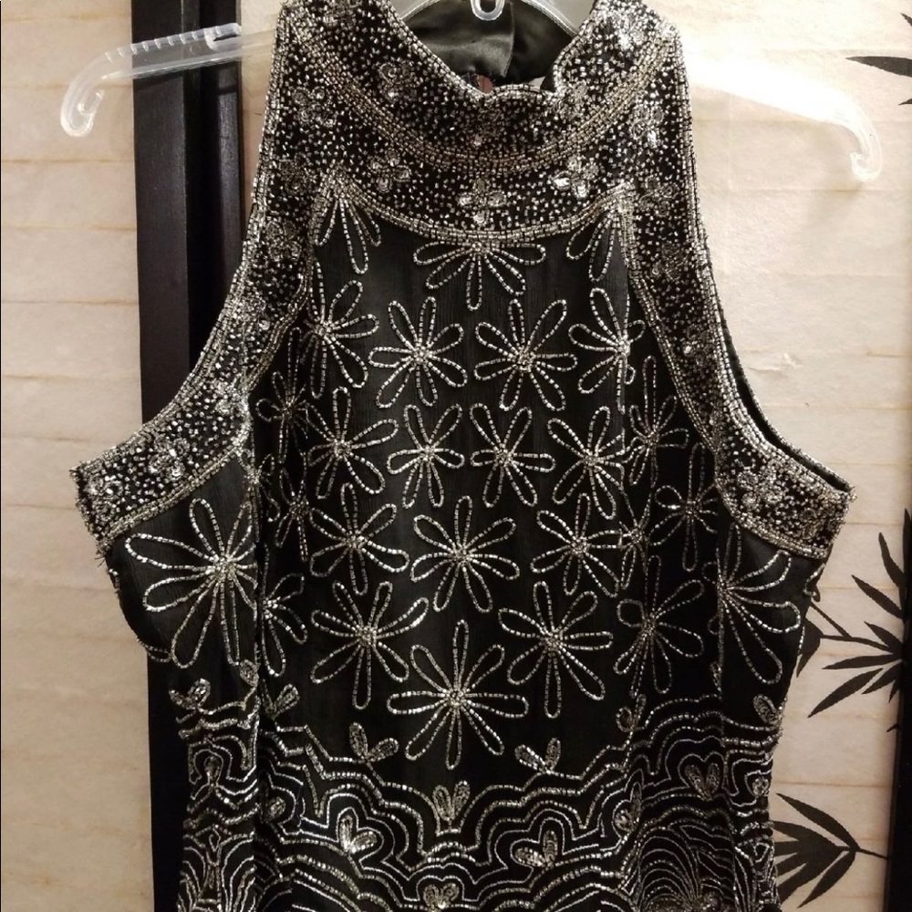 Papell Boutique Beaded Top